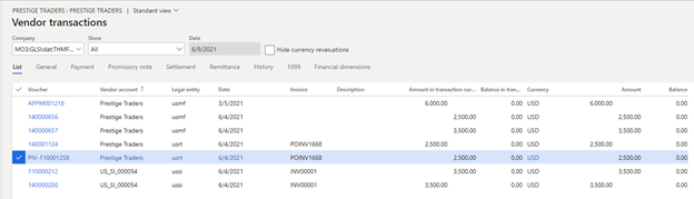 Centralized payment in D365 Finance - Vendor and Customer payments