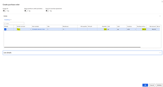 Vendor account