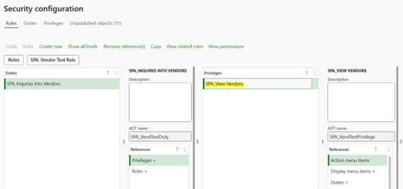 Security configuration spa_inquires