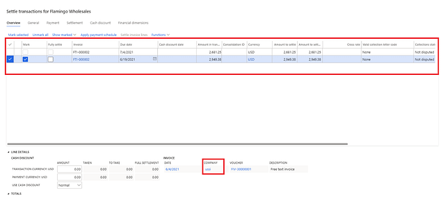 Customer payments